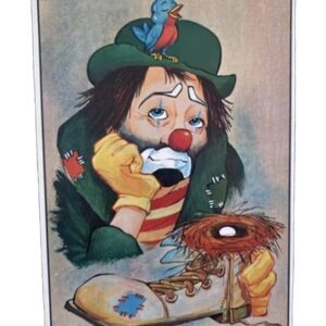 Tee Pee Jessup Paper Box Brand Clown Puzzle Over 100 Pieces